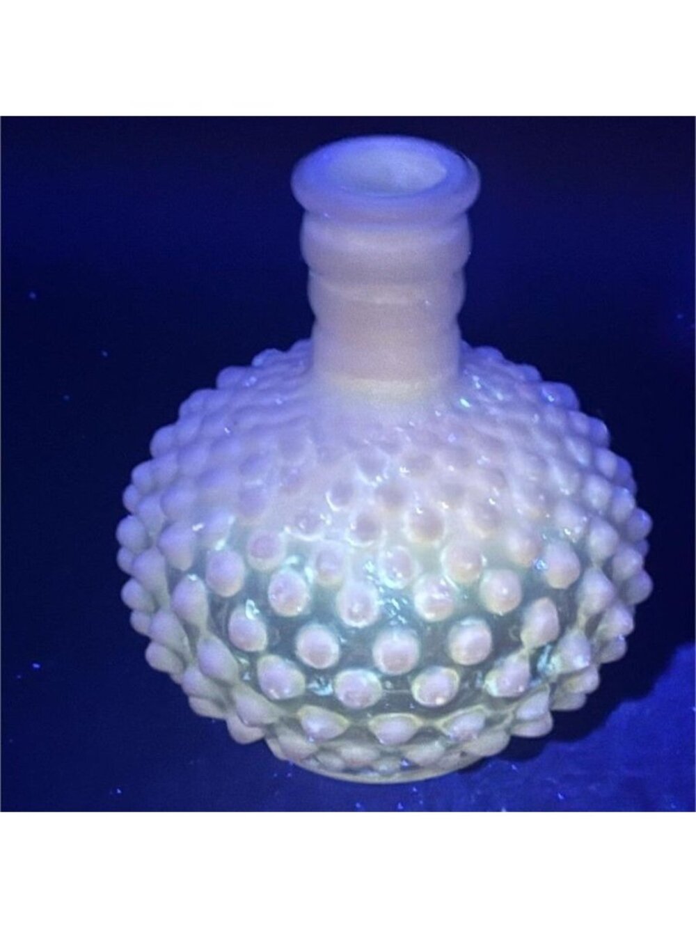 Fenton French Opalescent Hobnail Glass Perfume Bottle - Picture 3 of 8